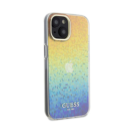 Guess IML Faceted Mirror Disco Iridescent - Case for iPhone 14 (Iridescent)