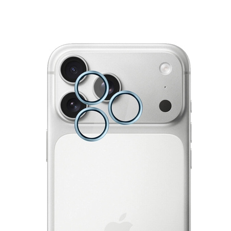 3mk HARDY Lens Protection Pro - Sklo na objektiv fotoaparátu iPhone 17 Pro / iPhone 17 Pro Max (Ocean Blue)