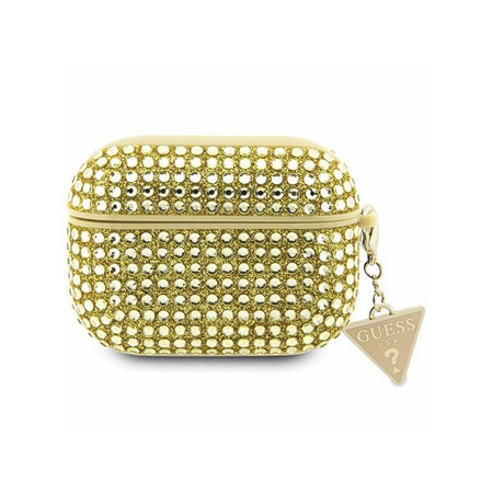 Guess strasszos háromszög charm - AirPods Pro tok (arany)