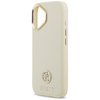Guess Grained Strass Logo MagSafe - Hülle iPhone 17 (beige)