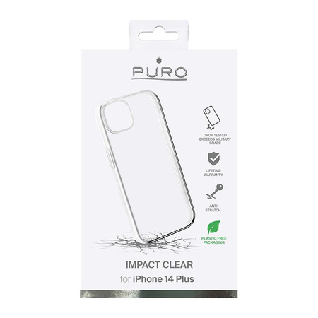 PURO Impact Clear - tok iPhone 14 Plus (átlátszó)