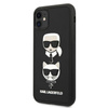 Karl Lagerfeld 3D Rubber Karl & Choupette Heads – Etui iPhone 11 (czarny)