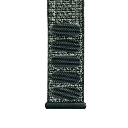 Crong Nylon - Cinturino Sportivo per Apple Watch 44/45/46/49 mm (Verde Militare)