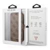 Guess Booktype 4G Charms Collection - iPhone 11 tok kártyahelyekkel (barna)