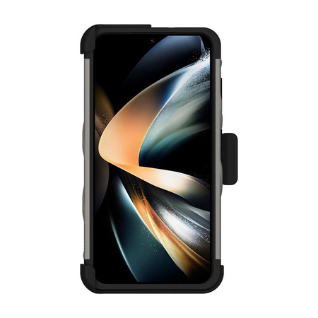 ZIZO BOLT Series - Samsung Galaxy S23 étui blindé avec verre 9H pour l'écran + étui avec support (gris)