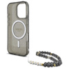 Guess IML Glitter With Pearl Strap MagSafe Case - iPhone 16 Pro Max Case (noir)