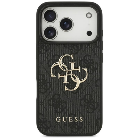 ETUI DO IPHONE 17 PRO GUESS CZARNE ELEGANCKIE MODNE CASE PLECKI