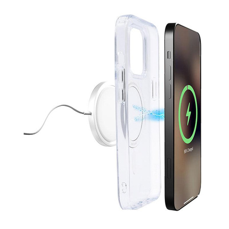 PURO LITEMAG - Pouzdro MagSafe pro iPhone 14 Pro Max (průhledné)
