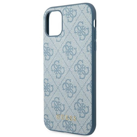 Guess 4G fém arany logó - iPhone 11 tok (kék)