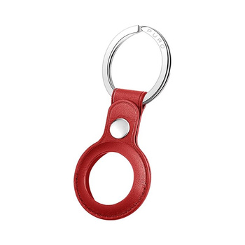 Puro SKY Case - Porte-clés Apple AirTag en cuir écologique (rouge)