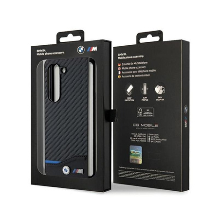 BMW Leather Carbon - Samsung Galaxy Z Fold 5 Case (black)
