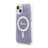 Guess 4G MagSafe - Etui iPhone 14 (Purpurowy)