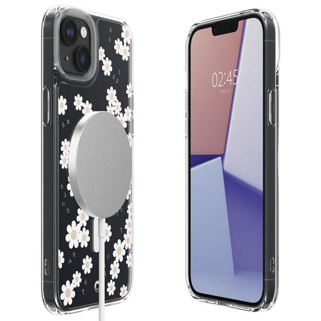 Spigen Cyrill Cecile MagSafe - Coque pour iPhone 14 (White Daisy)
