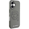 Karl Lagerfeld IML strasszos Karl Head - tok iPhone 16-hoz (fekete)