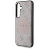 Guess 4G Round Patch Classic Logo MagSafe - étui pour Samsung Galaxy S25+ (rose)