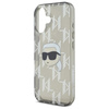 Karl Lagerfeld IML Karl Head Electroplated - Etui iPhone 16 (czarny)