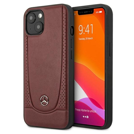 Mercedes Leather Urban Line - iPhone 13 tok (piros)