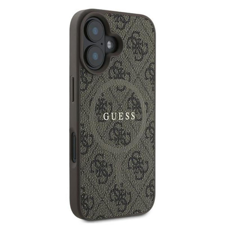 Guess 4G Ring Classic Logo MagSafe - Hülle iPhone 16 Plus (braun)