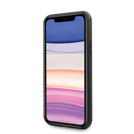 Karl Lagerfeld Saffiano mit Pin Ikonik - iPhone 12 mini Tasche (schwarz)