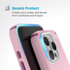 Speck Presidio2 Pro ClickLock & MagSafe - iPhone 16 Pro tok (szerda rózsaszín / Boysenberry Purple / Fehér)