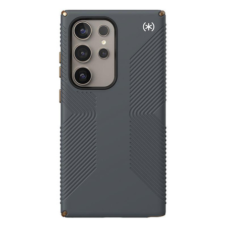 Speck Presidio2 Grip - Étui Samsung Galaxy S24 Ultra (Gris anthracite / Bronze froid)