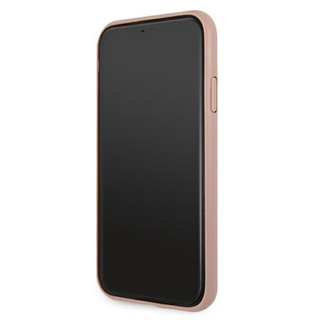 Guess 4G Printed Stripe - Coque pour iPhone 11 (rose)
