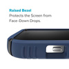 Speck Presidio2 Grip MagSafe - Coque antidérapante pour iPhone 14 Pro (Bleu côtier / Noir / Blanc)