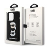 Karl Lagerfeld Silicone Karl & Choupette Heads - iPhone 15 Pro Tasche (Schwarz)