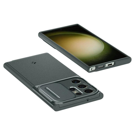 Spigen Optik Armor - Etui pour Samsung Galaxy S23 Ultra (Abyss Green)
