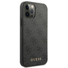 Guess 4G Metall Gold Logo - iPhone 12 Pro Max Tasche (grau)