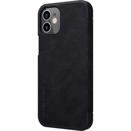 Nillkin Qin Ledertasche - Tasche für Apple iPhone 12 Mini (Schwarz)