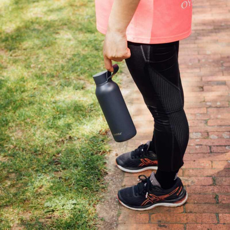 Quokka Solid With Strap - 510 ml stainless steel thermal bottle with strap (Slate)