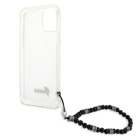 Guess Black Pearl Strap - Case iPhone 12 Pro Max (Clear)