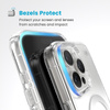 Speck Presidio Perfect-Clear MagSafe - iPhone 16 Pro Max Hülle (Transparent / Chrom-Finish / Serene Silver)