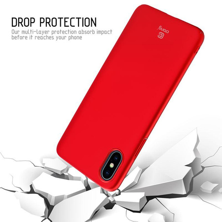 Crong Smooth Skin - iPhone Xs / X Hülle (rot)