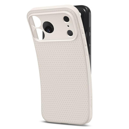 ETUI DO IPHONE 17 PRO MAX SPIGEN LIQUID AIR ORYGINALNE BEŻOWE ELEGANCKIE