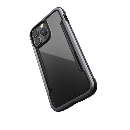X-Doria Raptic Shield - Alumínium tok iPhone 14 Pro Max (Drop-Tested 3m) (Fekete)