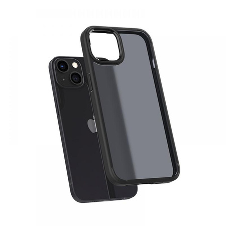 Spigen Ultra Hybrid - Coque pour iPhone 13 (Noir givré mat)