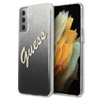 Guess Glitter Gradient Script - Samsung Galaxy S21 Case (black)
