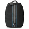 BMW Nylon Blue Stripe - 16" Notebook-Rucksack (schwarz)