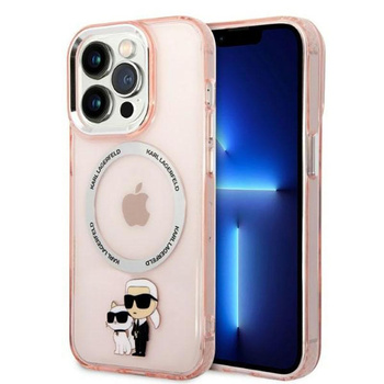 Karl Lagerfeld IML NFT Karl & Choupette Magsafe - iPhone 14 Pro Max Tasche (rosa)