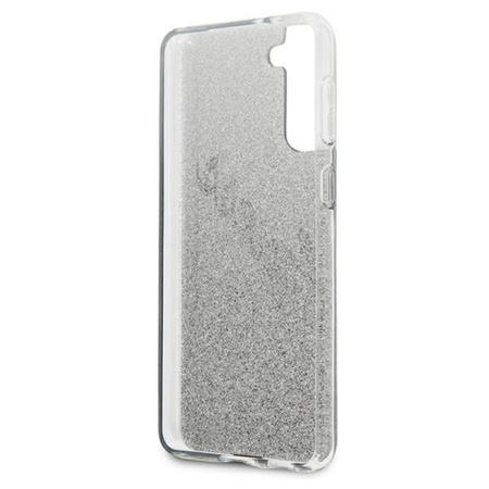 Guess Glitter Gradient Script - Samsung Galaxy S21 Tasche (schwarz)