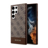 Guess 4G Bottom Stripe Metal Logo Collection - Samsung Galaxy S23 Ultra Case (brown)