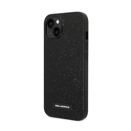 Karl Lagerfeld Glitter Plaque Logo - Etui iPhone 14 (czarny)