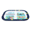 Disney Stitch - Piatto per bambini con scomparti adatto al microonde della collezione Stitch & Angel (19,5 x 22 cm)