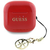 Guess Glossy Effect Printed Classic Logo & Charm - TWS Bluetooth-Kopfhörer + Ladetasche (rot)
