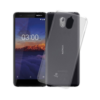 Crong Crystal Slim Cover - Etui Nokia 3.1 (Transparent)