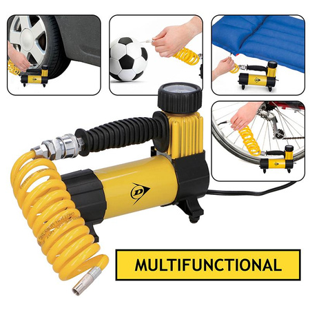 SMALL TOURIST COMPRESSOR 12 volt compressor, ball pump, bike pump, Dunlop
