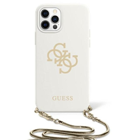 Guess 4G Big Logo Chain - Coque iPhone 12 Pro Max (blanc)