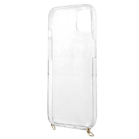 Guess Leopard Gold Stripe Crossbody - Étui pour iPhone 13 Mini Case